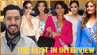 Miss universe 2023 TOP FAVORITES IN INTERVIEW PRELIMINARY [upl. by Oznarol]