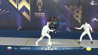 2022 242 T32 05 M E Individual Cairo EGY CHM 6 LIMARDO GASCON VEN vs STANKEVYCH UKR [upl. by Eemyaj792]