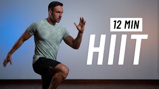 12 Min Full Body HIIT Workout At Home No Equipment [upl. by Eramal]