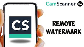 How to Remove Watermark from CamScanner [upl. by Damales]