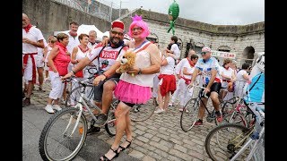 Fêtes de Bayonne 2018  le Tour de France version peña Haiz Egoa [upl. by Dloreh754]