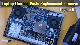 Lenovo Legion 5 Laptop Thermal Paste Replacement  Disassembly amp Basic Servicing [upl. by Ecela]