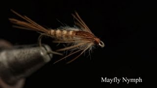 How to tie a Mayfly Nymph from Fishtec [upl. by Akirdna]