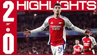 BIG CHAMPIONS LEAGUE WIN 🔥  HIGHLIGHTS  Arsenal vs PSG 20  Havertz amp Saka  UCL [upl. by Stortz]