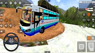 💥Veera V6 kpnbus mod off road map driving for bus simulator indonesia [upl. by Oicelem514]