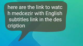 Medcezir link with English subtitles [upl. by Patsis951]