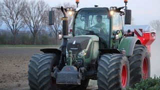 Epandage dengrais avec GPS et Fendt 722 [upl. by Esidarap]