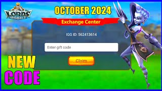 Lords mobile New Redeem CodeNew Redemption Code October 2024 [upl. by Farver]