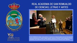 INGRESO DE Mª FIDALGO EN LA ACADEMIA «EL MAR Y LA INFANTERÍA DE MARINA EN LA OBRA DE FERRERDALMAU» [upl. by Dolph]