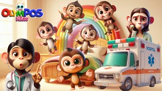 5 Little Monkeys  Five Little Monkeys  instrumental Karaoke Version  POPULAR NURSERY RHYMES [upl. by Llednew]