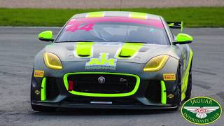 The Invictus Games Racing GT4 Jaguar F Type out on track for British GT Press Day [upl. by Nitsyrk]