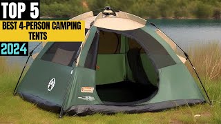 TOP 5 Best 4Person Camping Tents of 2024 [upl. by Scuram]