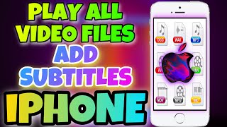 How to play mkv Avi MPEG FLV file format in iPhone I How to add subtitles in VLC on iPhone [upl. by Verda]