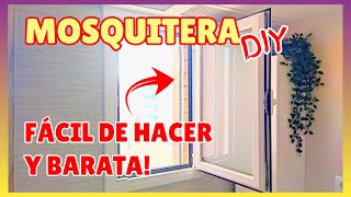 🟠 Como hacer una MOSQUITERA casera FACIL Y BARATA para una ventana 🙌🏻 [upl. by Eirhtug]