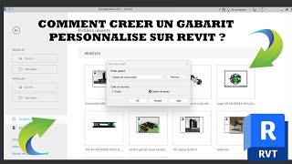 comment créer un gabarit personnalisé sur revit [upl. by Amatruda943]