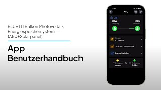 BLUETTI A80Solarpanel  App Benutzerhandbuch [upl. by Adroj]