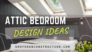 Attic Bedroom Design Ideas  Home Remodeling San Diego [upl. by Garett]