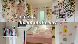 Room makeover✨️🎀under budget💸🌷aesthetic and cozy room🫧🌱 Pinterest inspired☁️indian room makeover [upl. by Mcspadden350]