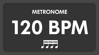 120 BPM  Metronome  16th Notes [upl. by Nomor]