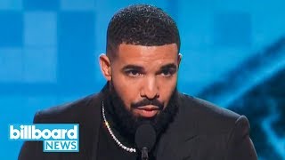 Gods Plan Wins Best Rap Song at 2019 Grammys amp Drake Makes Surprise Appearance  Billboard News [upl. by Flieger]