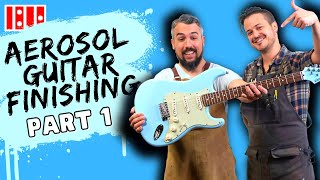 Aerosol Guitar Finishing – Part 1 – Prep Sanding Pore Filling and Sealer Coats [upl. by Grimaud]