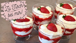 Super schnell gemacht‼️ MacarponeErdbeerDessert 💯🍓🍓 [upl. by Nylhtak466]