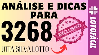 EXCLUSIVO ANÁLISE PARA LOTOFÁCIL 3268 [upl. by Anaet]