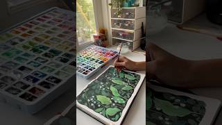 Foxgloves painting using Gouache paints art gouache gouachepainting art shortsvideo shorts [upl. by Atteras]