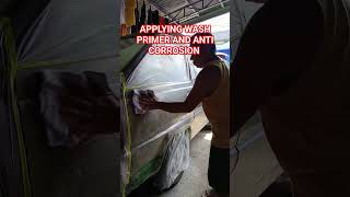 APPLYING WASH PRIMER AND ANTI CORROSION shortvideo shorts short [upl. by Darla]