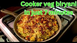 Easy Veg cooker Biryani Recipe Navrathri special Veg Biryani Injis veg biryani recipe [upl. by Rma]