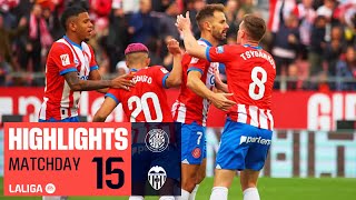 GIRONA FC  VALENCIA CF 21  RESUMEN [upl. by Etnomed]