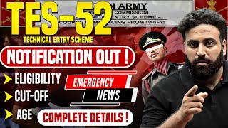 Indian Army 102 TES 52 Notification Out 2024😱 Technical Entry Scheme Eligibility Learn With Sumit [upl. by Mears]