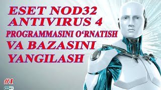 NOD32 ANTIVIRUSNI ORNATISH BAZASINI YANGILASH [upl. by Bartholomeo]