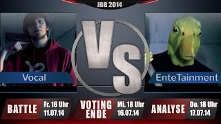 JBB 2014 8telFinale 28  EnteTainment vs Vocal ANALYSE [upl. by Fari]