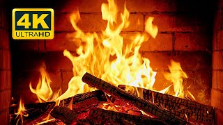 🔥 Cozy Fireplace 4K 12 HOURS Fireplace with Crackling Fire Sounds Crackling Fireplace 4K [upl. by Ellehcir]