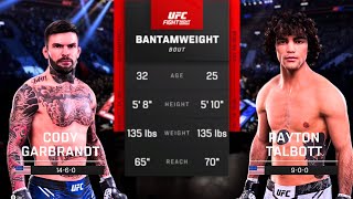 Cody Garbrandt vs Payton Talbott FULL FIGHT  UFC 5 AI Simulation [upl. by Kathleen406]