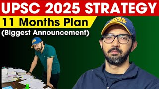 UPSC 2025 Strategy  11 Months IAS Exam Plan [upl. by Korwin]