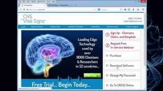 HowTo Install the CNS Vital Signs LOCAL App amp Begin Testing [upl. by Nirda376]