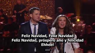 Michael Buble amp Thalia  Feliz Navidad [upl. by Aramit]