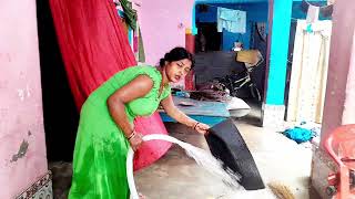 Pani Se Sidhi Aur ghar ko saaf karte hue housewife hard work daily routine morning routine [upl. by Henderson630]