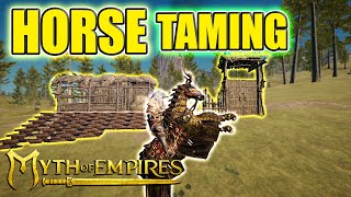 Ultimate Horse Taming Guide  How To Get Best Horses In Myth Of Empires 2024  Locations amp Method [upl. by Aicilaanna338]