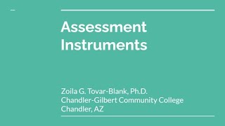 Assessment Instruments in Abnormal Psychology [upl. by Irafat]