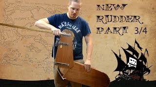 Making a new rudder for a sailing dinghy PART 34 [upl. by Yelrehs]