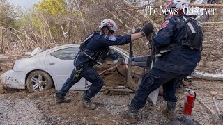 In Helenes aftermath rescue turns to grim recovery in the mountains of Western North Carolina [upl. by Jessy226]