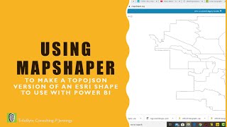 ESRI Shape to TopoJSON for Power BI Mapping [upl. by Anomer]