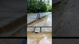 S03812 Unclogging a storm drain after rain in Germany shorts [upl. by Sidoney]