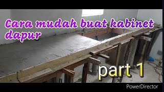 Cara Pasang kabinet sinki Cara Pasang kabinet dapurPart 1 pemasangan kabinet dapur [upl. by Ahsain]