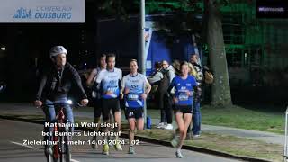 Katharina Wehr siegt bei Bunerts Lichterlauf Zieleinlauf  mehr 14092024 02 [upl. by Landry]