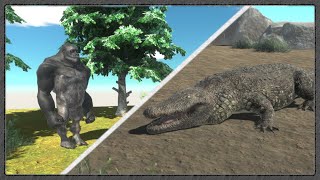 Silverback Gorilla Vs Purussaurus [upl. by Eneirda541]