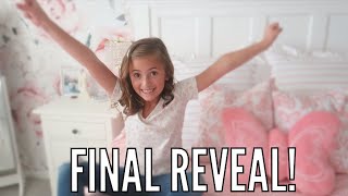 The FINAL REVEAL  GIRLS BEDROOM MAKEOVER PART 2 [upl. by Tirzah636]